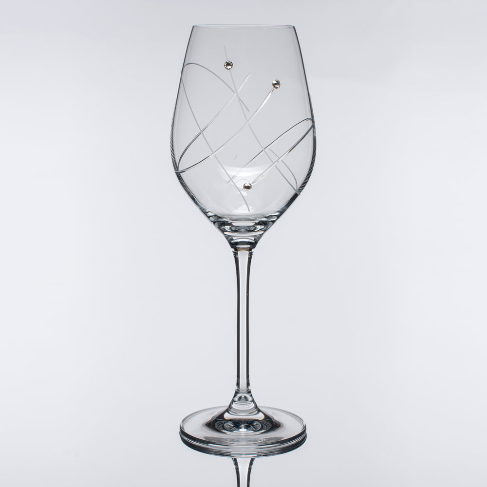 Verres de vin en cristal
