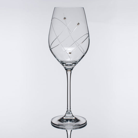 Verres de vin en cristal